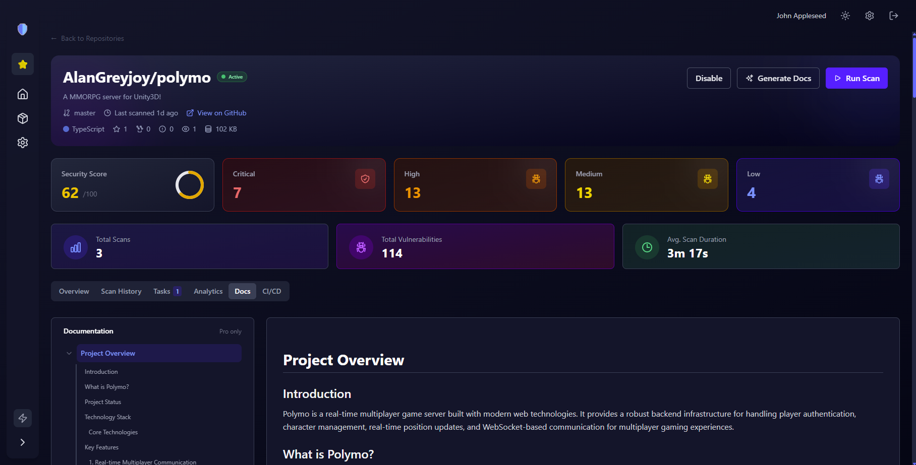 CursorGuard Auto Documentation - AI-generated codebase documentation with architecture diagrams